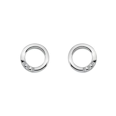 Ladies silver earrings